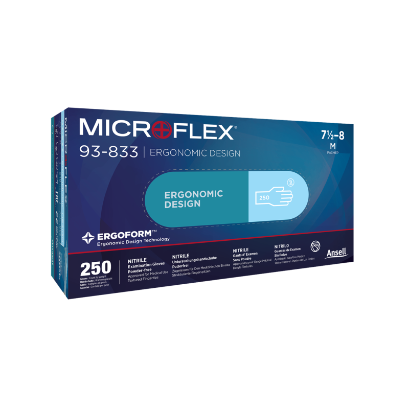 Microflex 93-833 nitrile bleu L (x250)