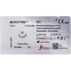 MONOTIME 6/0 1/2 R 13mm 70CM x36 Violet