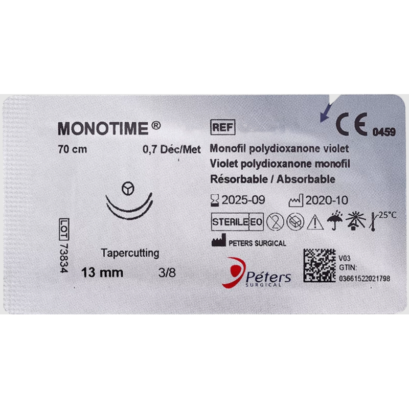 MONOTIME 5/0 3/8 KL 13mm 70cm Violet x36