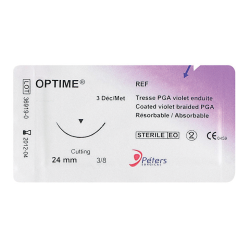 OPTIME 4/0 3/8 R 17 mm 75CM x36 VIOLET