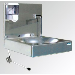 Lavabo inox avec dosseret &