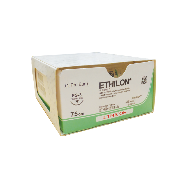 1665G Ethilon Noir (x12)