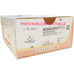 FR MCP490H Monocryl+ Antibactérien (x36) Incolore