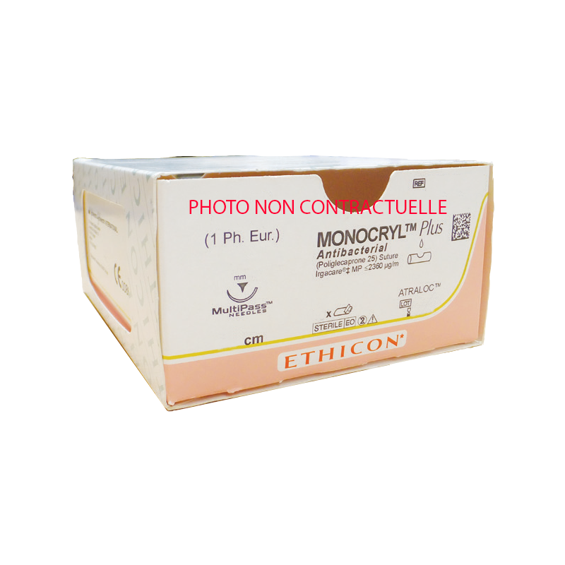 FR MCP490H Monocryl+ Antibactérien (x36) Incolore