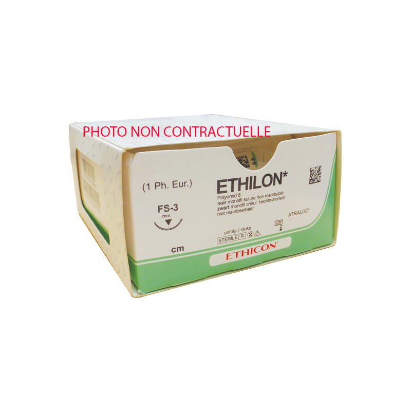 F2412H Ethilon Noir (x36)